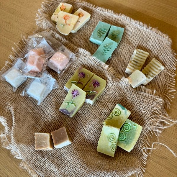 Mini-Seifen und Seifenproben